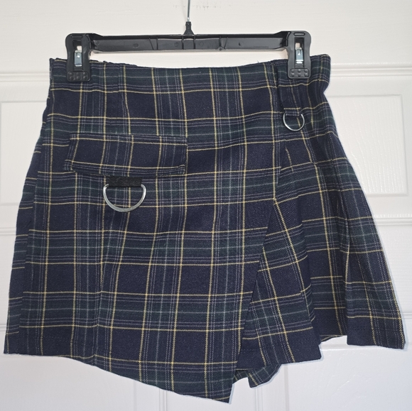 Pleated plaid skort - Picture 1 of 6